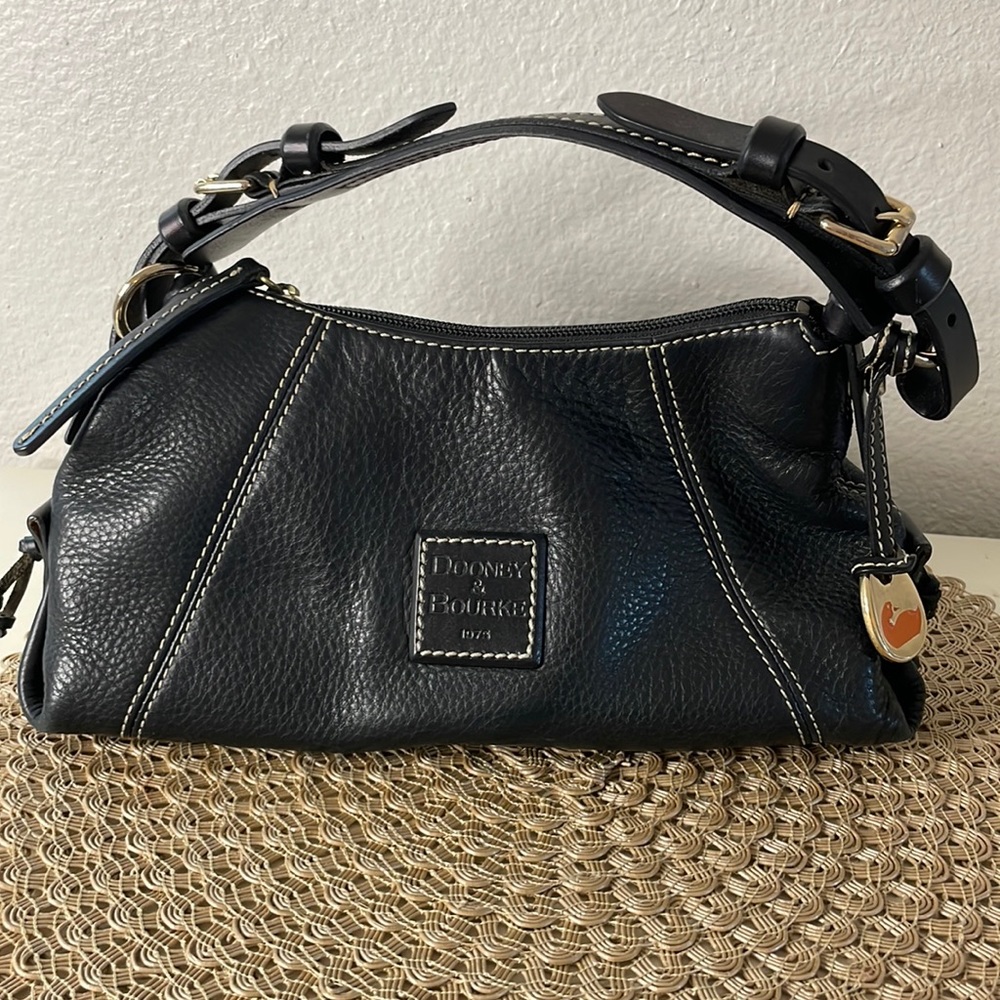 Dooney & Bourke Black East West Slouch Hobo